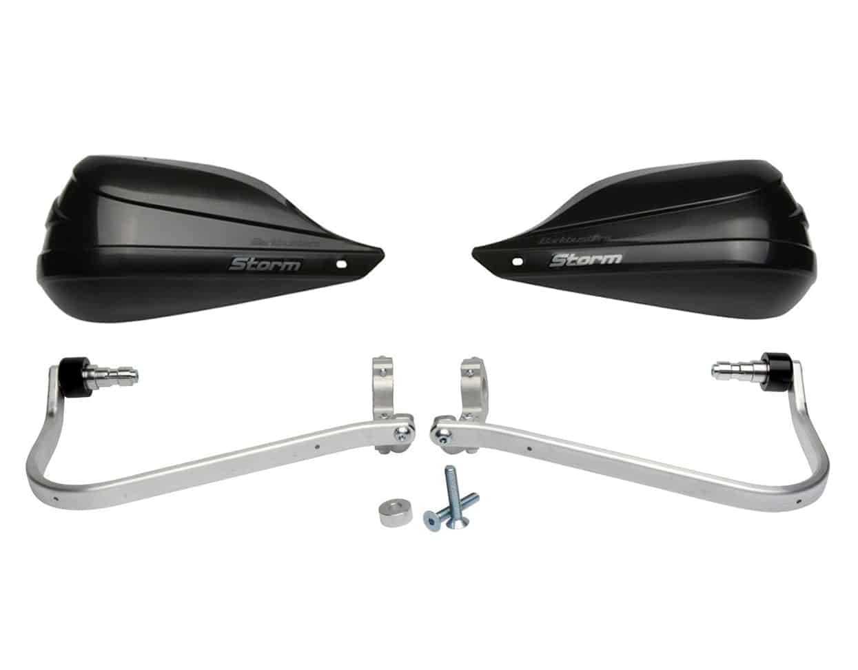 BB.BHG46.3.SBK Barkbusters Storm Handguard complete kit Suzuki DL650 '04-, Honda NC700X/Varadero/Crosstourer/CB500X, Kawasaki Versys 1000 - Black Storm