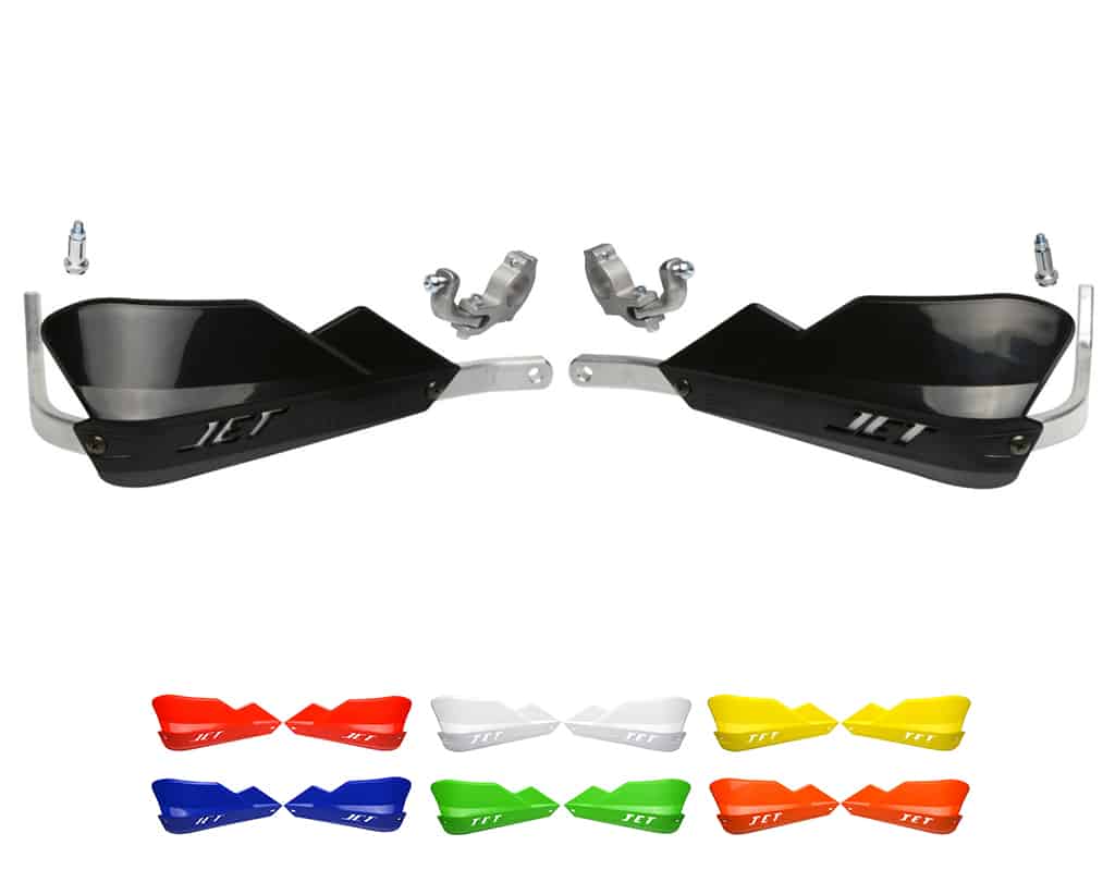 BB.JET02.Y Barkbusters JET Handguard complete kit for tapered handlebars includes backbones, plastics, and mounting hardware - Yellow