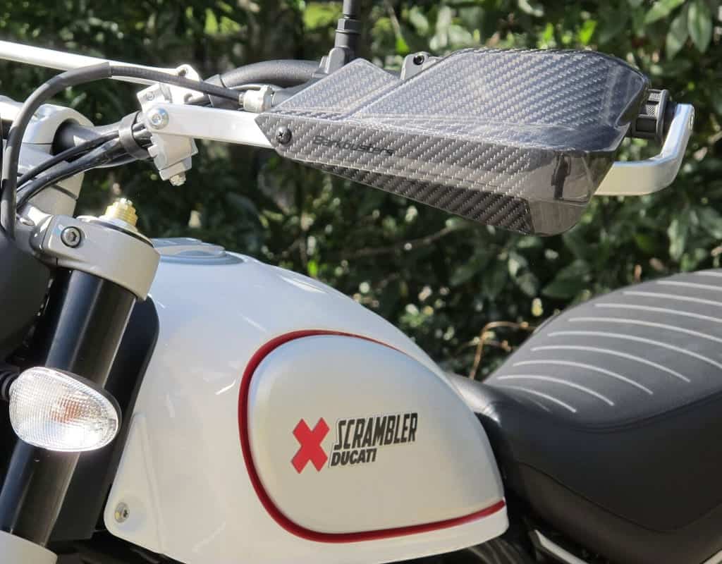 BHG-067.C Barkbusters Carbon Handguards Complete Kit for Ducati Scrambler Desert Sled 2017-, Flat Track Pro 2016, Full Throttle 2015- KIT SKU