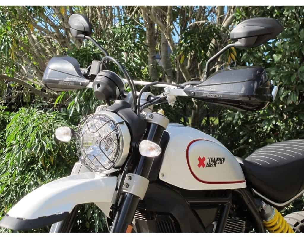 BB.BHG067STORM-W Barkbusters Storm Handguards Complete Kit for Ducati Scrambler Desert Sled 2017-, Flat Track Pro 2016, Full Throttle 2015- KIT SKU WHITE