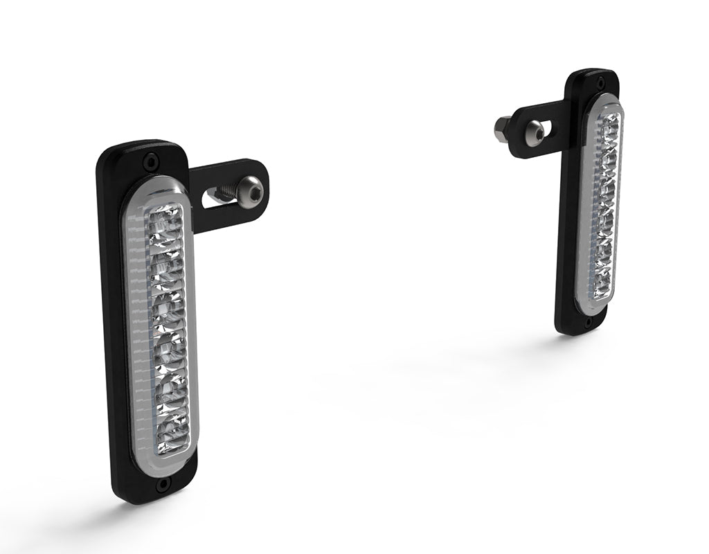 DNL.DRL.10100.A DENALI DRL Amber Daytime Running Lights with Universal Offset Mounting Kit