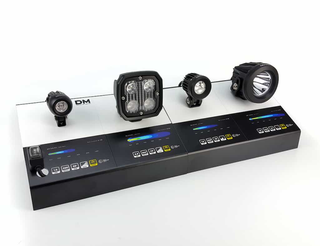 DNL.DSP.10400 DENALI 2.0 Four Light Interactive Dealer Display, DM,D2,D4,DR1 PODS NOT INCLUDED