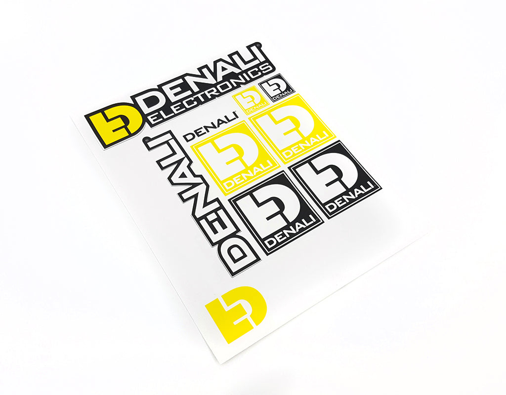 DNL.STK.001 DENALI Decal Sheet, Die-cut on Clear, Multi-color, 8.5x11