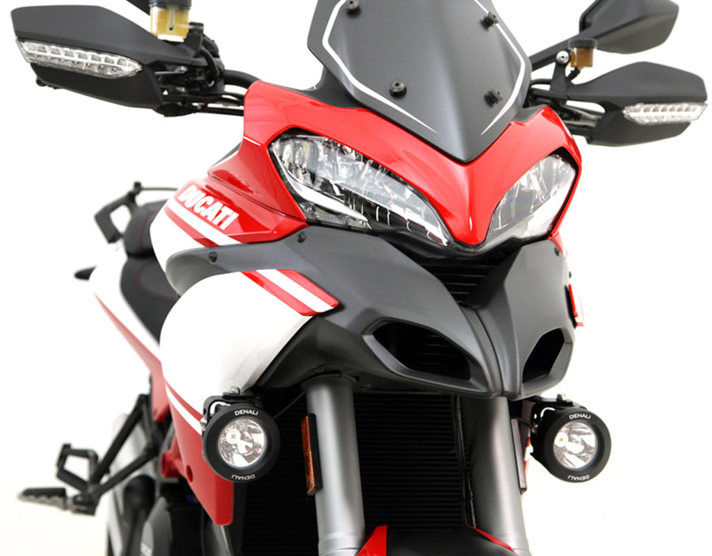 LAH.22.10000 Denali Auxilary Light Mounting Brackets for Ducati Multistrada 1200 & 1200s All Editions '10-'14 rev00