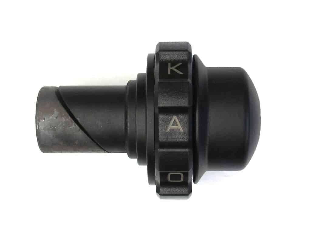 KAO.HND28 Kaoko Throttle Lock Cruise Control Honda models w/28mm OD bar weights, incl. CBR1000RR '06-, CBR600RR '06-, 599 '06-, & others