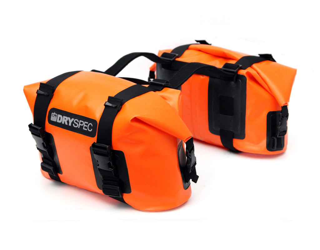 DSL.D20.10000 : DSL.D20.10000.OR DrySpec‚Ñ¢ D20 Dry Saddle Bag Set, Orange Rev01
