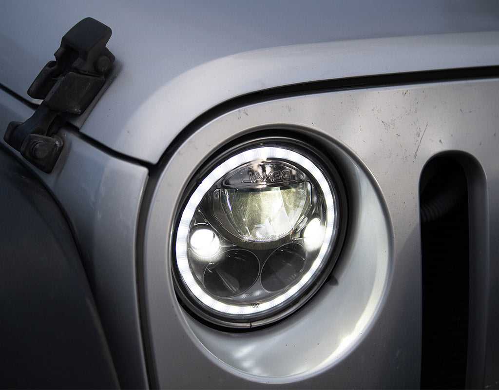 DNL.M7.10000 DENALI LED Headlight Module Kit for '07-'18 Jeep Wrangler JK & '97-'06 Jeep Wrangler TJ