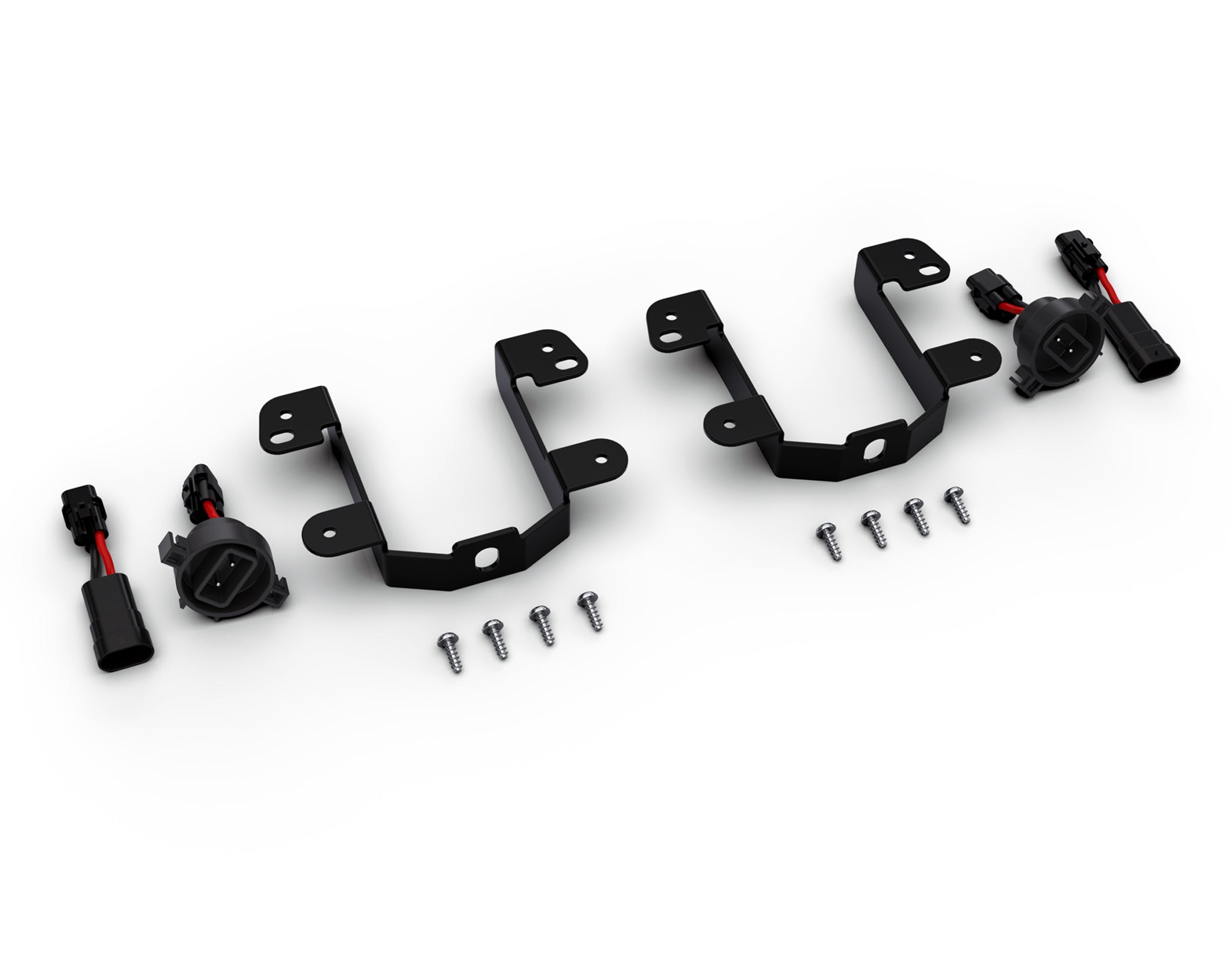 LAH.50.10400 D3 Fog Light Mounting Kit - Type 2: Jeep JK, JL & JT