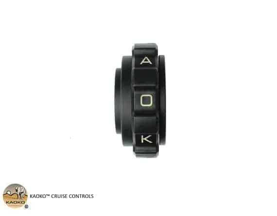 KAO.KBB300 Kaoko Throttle Lock Cruise Control Kawasaki KLR650E, '08- for use with Barkbusters VPS Handguards