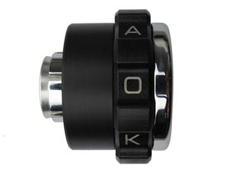 KAO.SUZM109SNUB KAOKO Cruise Control for SUZUKI Boulevard M109R, M1800R VZR1800, M90 Throttle side only : 'Snubbie"" shape with chrome finish