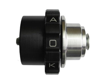 KAO.THRUX105 KAOKO Cruise Control for TRIUMPH Thruxton 1200 with OEM mirrors 25.4mm handle bars Bonneville liquid cooled 2016- Kaoko mirror mount kit. 25.4mm handle bars Bonneville T120 with OEM mirrors