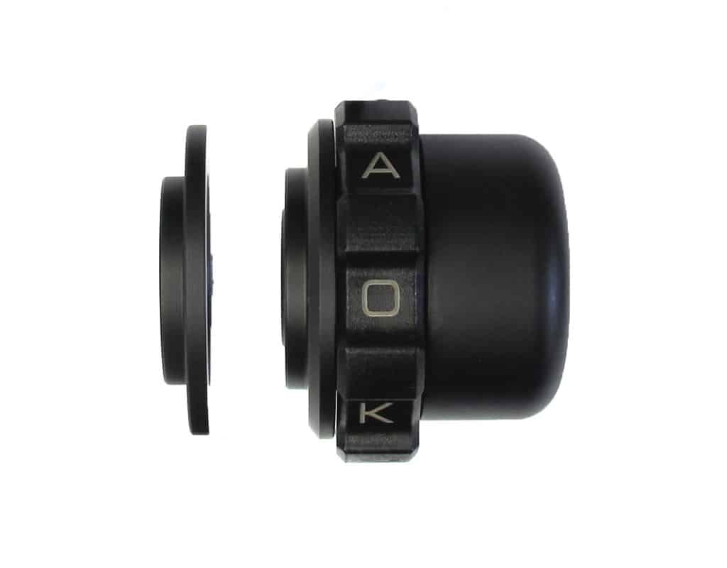 KAO.KBB200REV1 Kaoko Throttle Lock Cruise Control Suzuki DL650, '04-, Versys 300-X 2017-2020 for use with Barkbusters BHG46.3 VPS Handguards