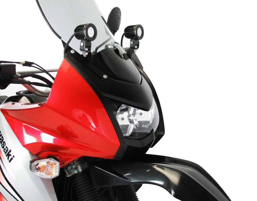 TWT.LAH.08.003.100 DENALI dashboard-mounted light brackets for '08- Kawasaki KLR650E