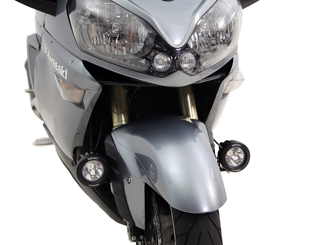 LAH.08.10200 Denali Auxilary Light Mounting Brackets for Kawasaki Concours 1400 & GTR1400 '08-'20