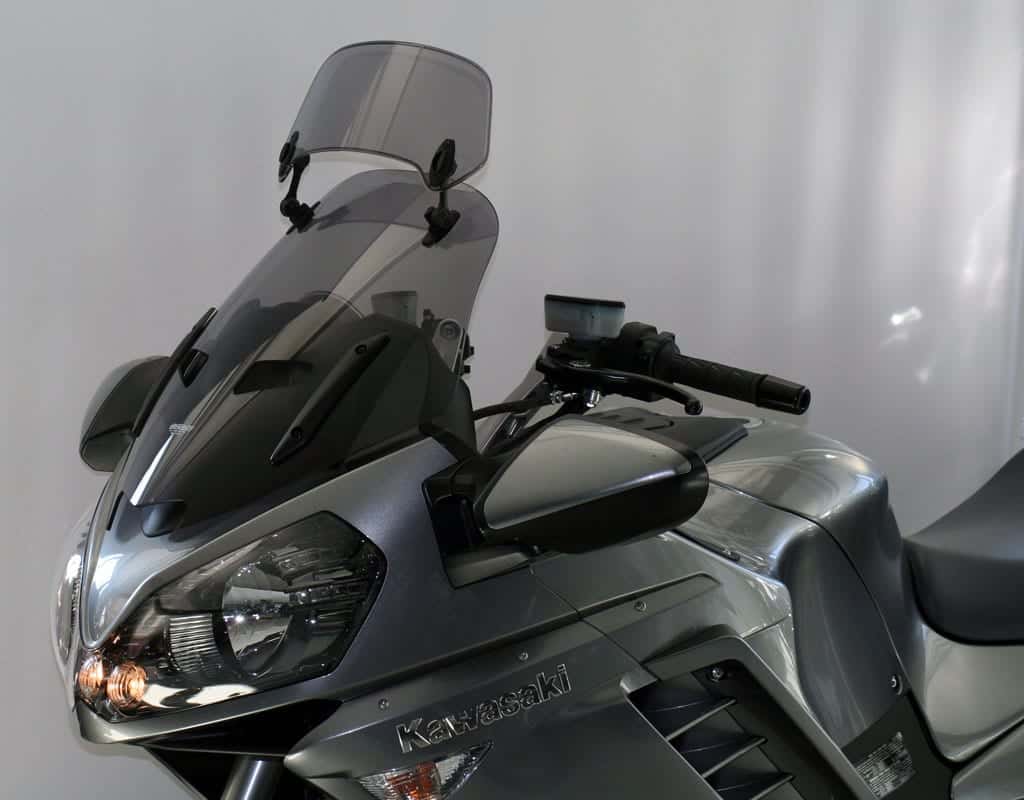 MRA.08.056.XCM.1 MRA X-Creen Tour Windshield for Kawasaki Concours GTR1400, '08- Smoke Gray