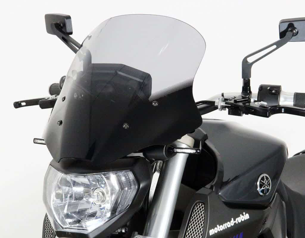MRA.06.066.T.0 MRA TouringScreen Windshield with REV 01 mounting hardware Yamaha FZ-09 '13-. clear