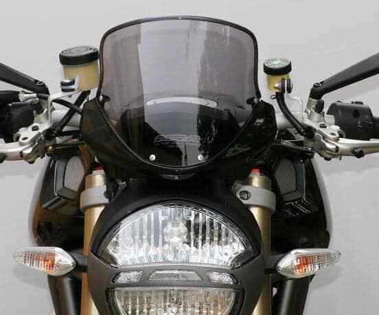 MRA.23.034.T.8 MRA TouringScreen Windshield for Ducati Monster 1100, BLACK
