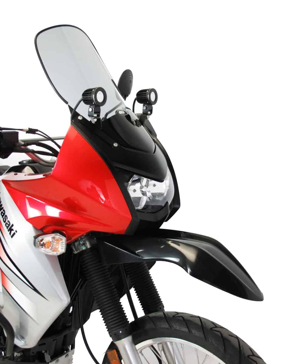 TWT.LAH.08.003.100 DENALI dashboard-mounted light brackets for '08- Kawasaki KLR650E