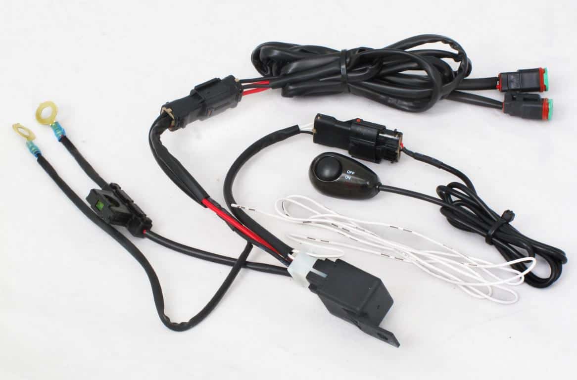 TT-WH.1 DENALI Replacement Part: single intensity two-light harness with lighted switch 2-pin connector