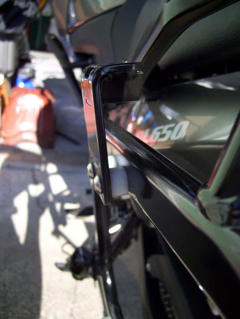 KFA.05.00 ASSEMBLY - Suzuki DL650 V-Strom left sidecarrier spacer kit for Pelican Storm Luggage System