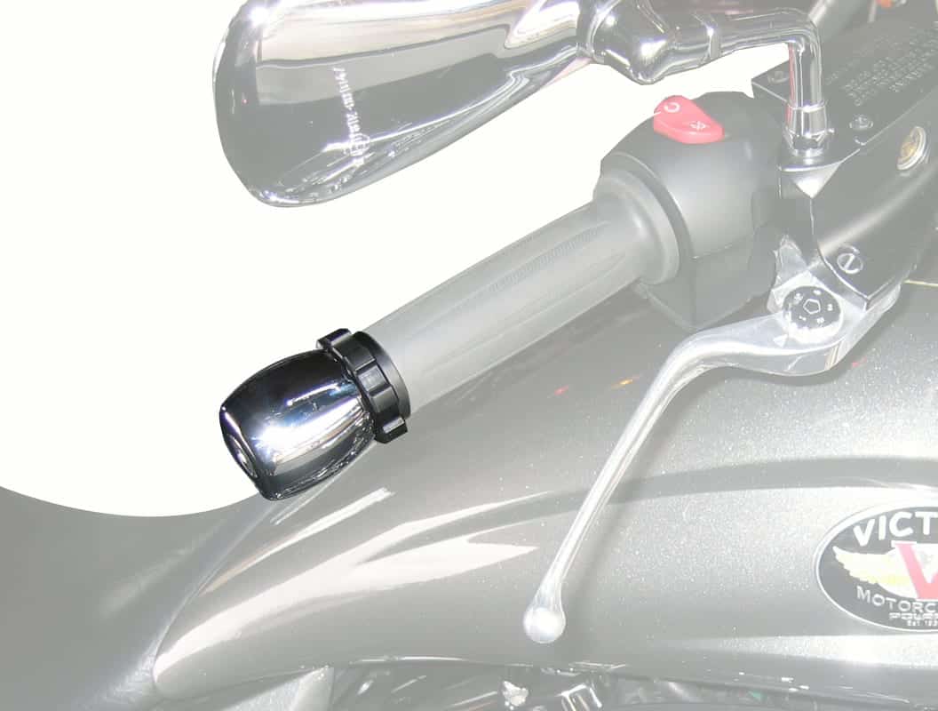 KAO.SUZBBCV07 Kaoko Throttle Lock Cruise Control Victory 2007 models, Big Barrel-style, chrome incl. Bar-End Weights