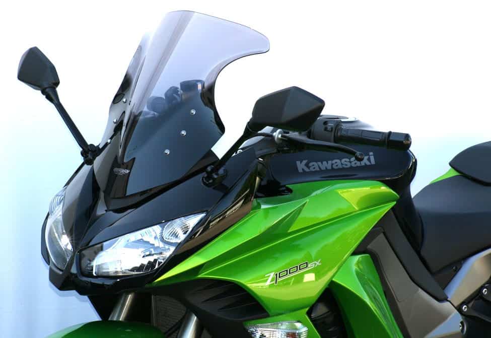 MRA.08.061.R.8 MRA Double-Bubble RacingScreen Windshield for Kawsaki Ninja 1000 '11- , BLACK