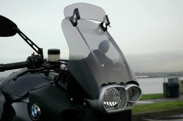 MRA.07.012.VTM.1 MRA VarioTouring "MAX" Screen Windshield for BMW K1200R, '05- SMOKE GRAY