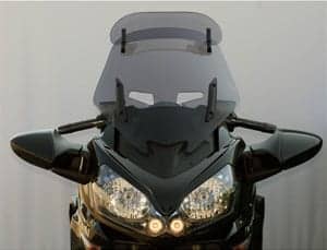 MRA.08.056.VT.1 MRA VarioTouring Screen Windshield for Kawasaki Concours GTR1400, '08- Smoke Gray