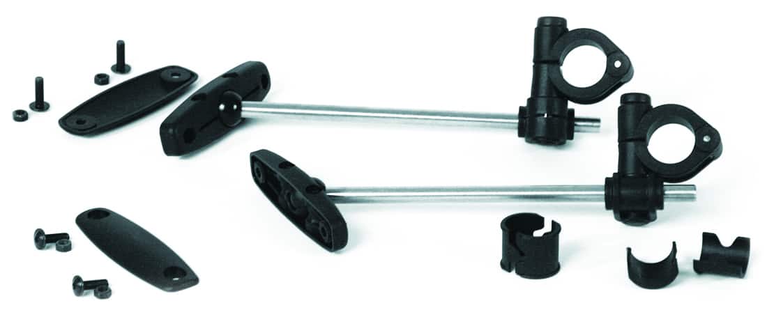 MRA.HK Mounting kit for MRA naked bike windscreens universal for 1-inch or 7/8-inch diameter bar