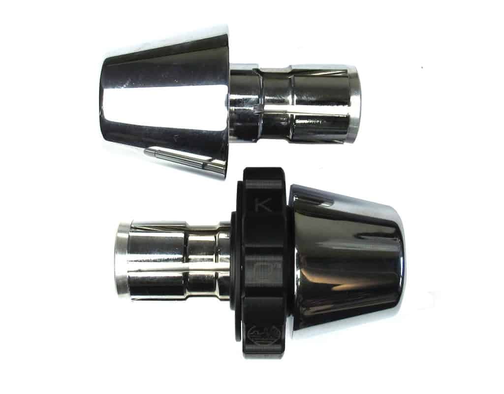 KAO.TBH-0.75 Kaoko Throttle Lock Cruise Control Honda VTX1800, Shadow Sabre, Shadow Aero, Shadow American, VT1100T incl. Bar-End Weights, black