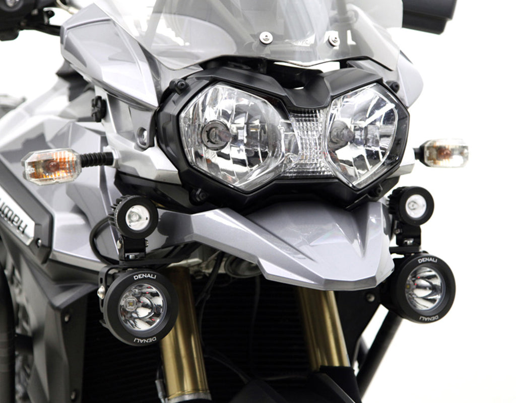 LAH.11.10100 Denali Auxiliary Light Mounting Bracket for Triumph Tiger Explorer 1200 '12-'14, Explorer 1200 ABS & Explorer 1200 XC ABS '15- rev00