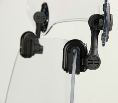 MRA.XCC MRA X-Creen Tour Add-On Variable Windscreen Spoiler Adapter converts bolt-on to clamp-on