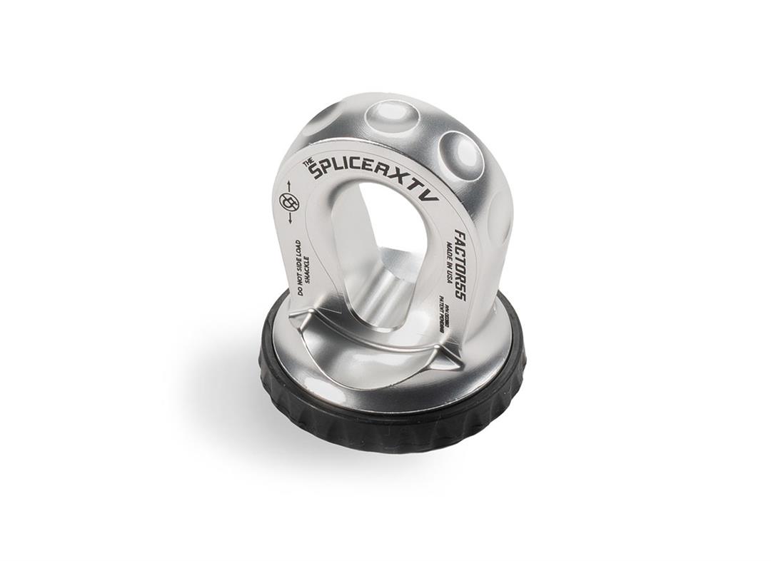 Splicer XTV Splice On Synthetic Rope Thimble Shackle Silver Factor 55