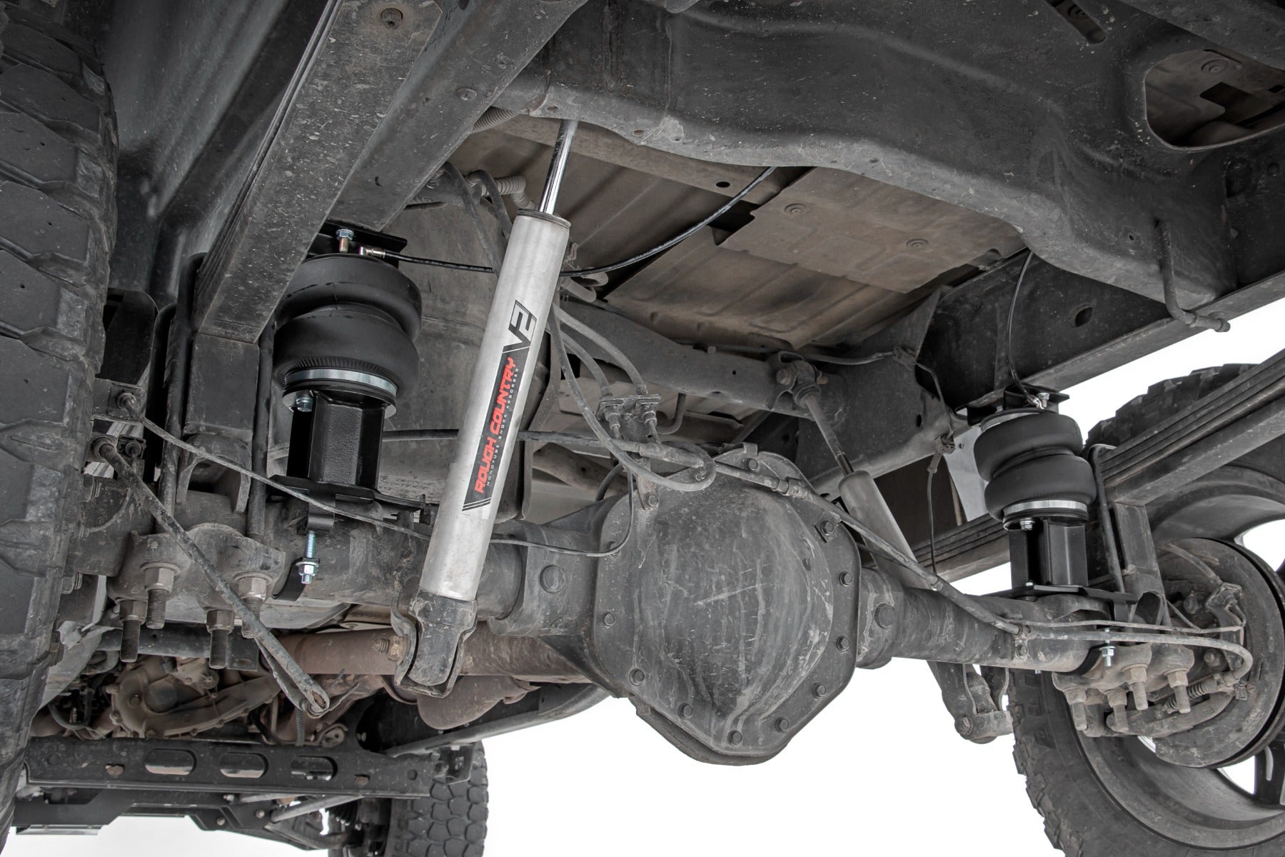 Rough Country | Suspension Air Spring | Air Spring Kit 0-6 Inch Lift without Onboard Air Comprsseor 01-10 Chevy/GMC 2500HD Rough Country | 10006