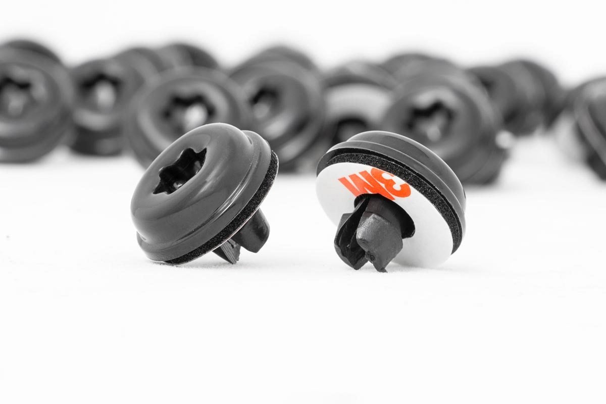 Rough Country | Fender Flares | Black Rivet Kit for Rough Country Fender Flares Set of 44 Includes 3M Tape and Foam Pad Rough Country | 10015