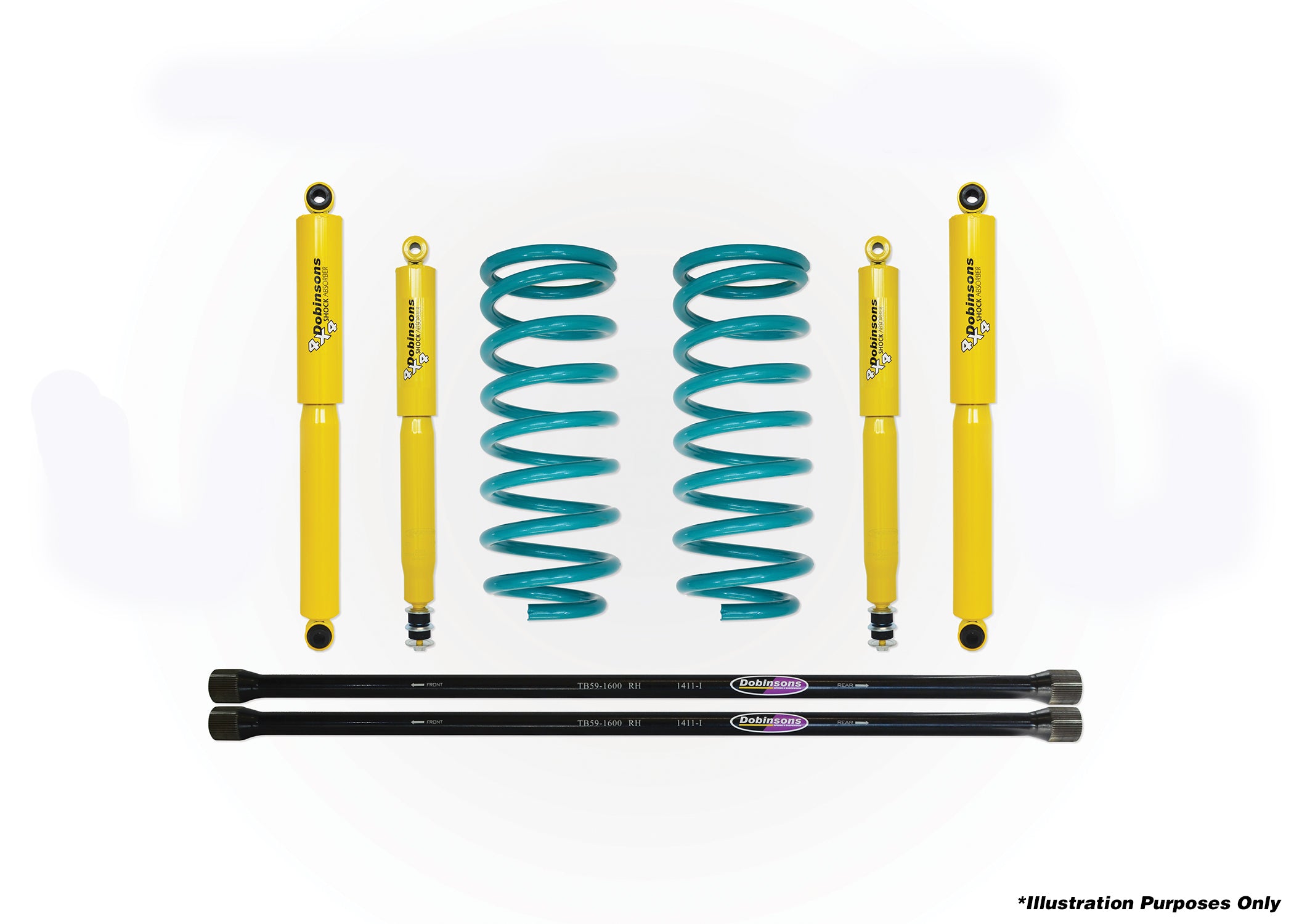 DOBINSONS | 1" for Mitsubishi Pajero (coil spring rear) (1999-2000) | DSSKIT0026