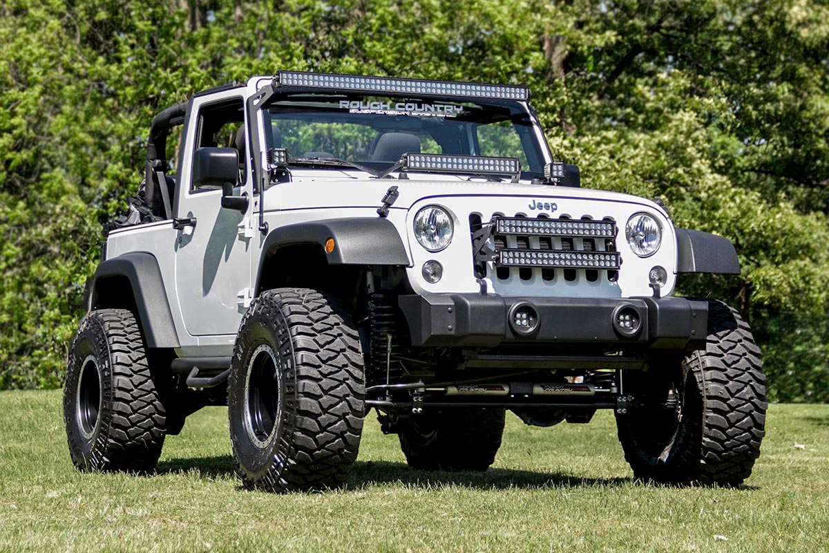 Rough Country | Bumper End Cap | Jeep Front Bumper Caps 07-18 Wrangler JK Rough Country | 1047