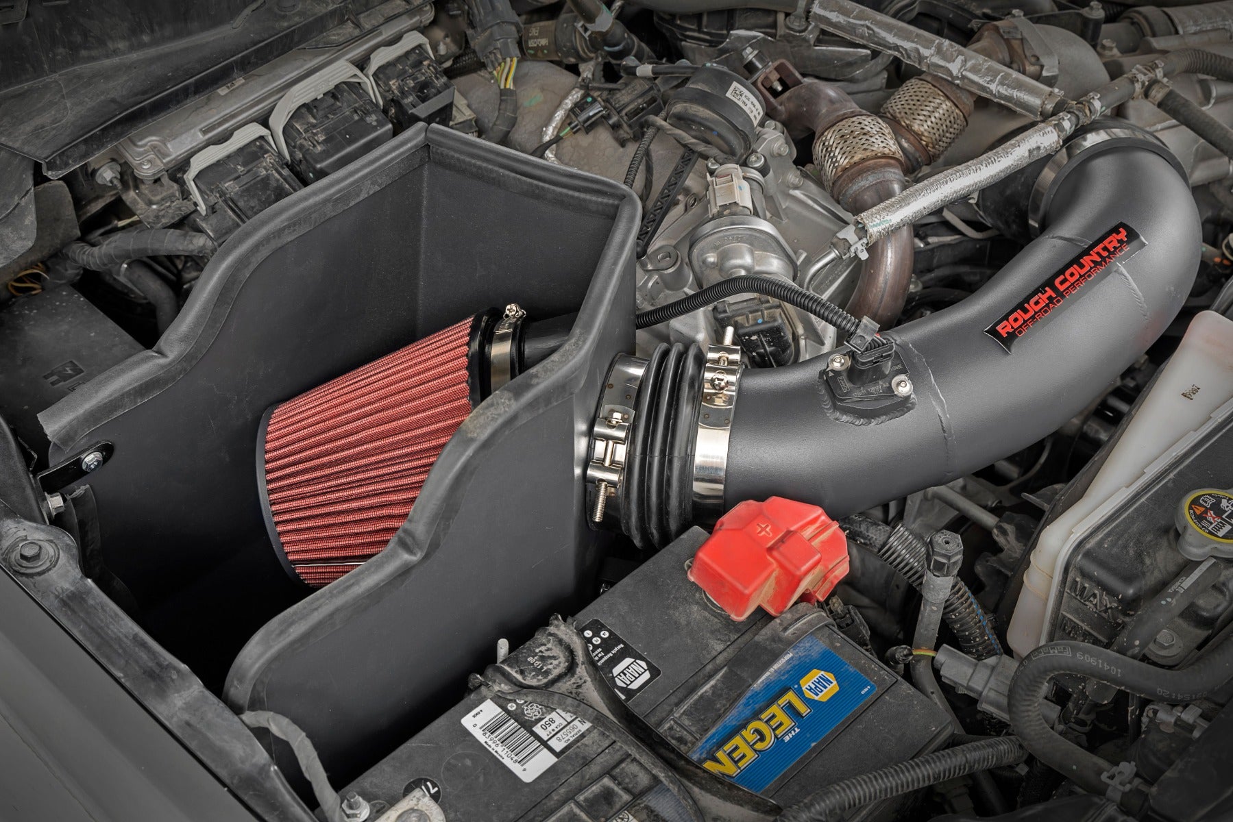Rough Country | Air Intake Systems | Rough Country 6.7L Cold Air Intake Ford Super Duty 4WD (17-20) Without Pre-Filter Bag Rough Country | 10490