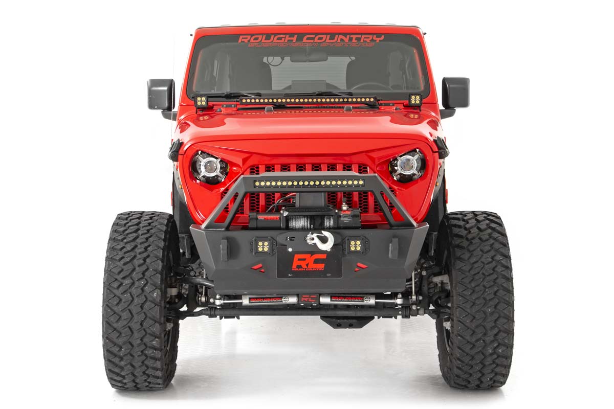 Rough Country | Grilles | Jeep JL/Gladiator Angry Eyes Replacement Grille 2018-Pres Jeep JL 20-Up Gladiator Rough Country | 10496