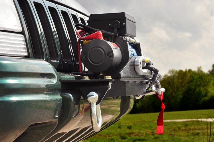 Rough Country | Winch Mount Plate | Jeep Winch Mounting Plate 93-98 Grand Cherokee ZJ Rough Country | 1049