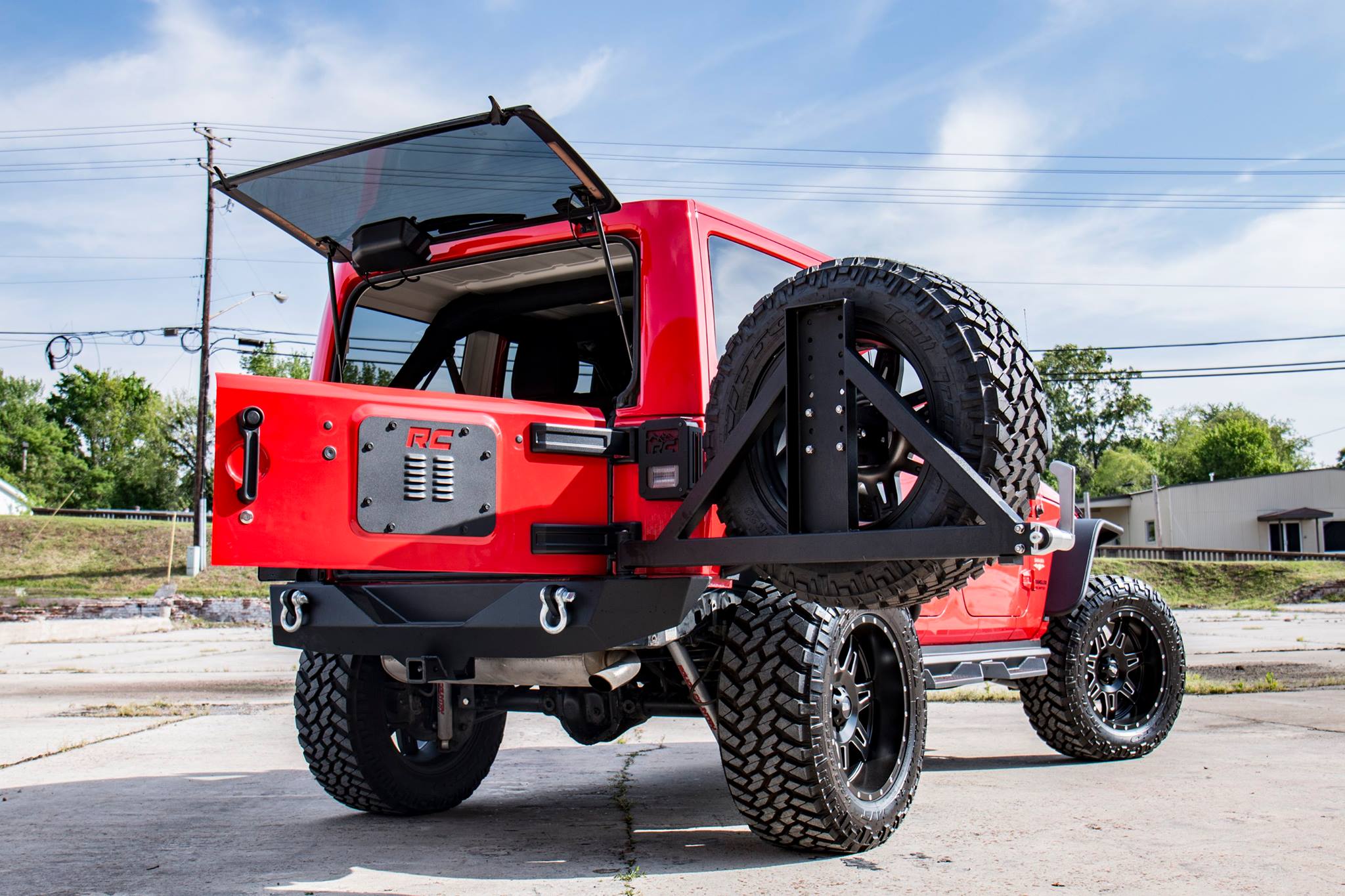 Rough Country | Spare Tire Delete | Jeep Tailgate Vent 07-18 Wrangler JK Rough Country | 10514