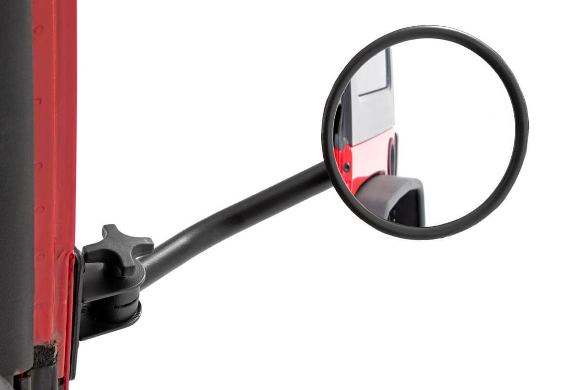 Rough Country | Mirrors | Jeep Classic Round Folding Mirror 07-18 Wrangler JK Rough Country | 10519