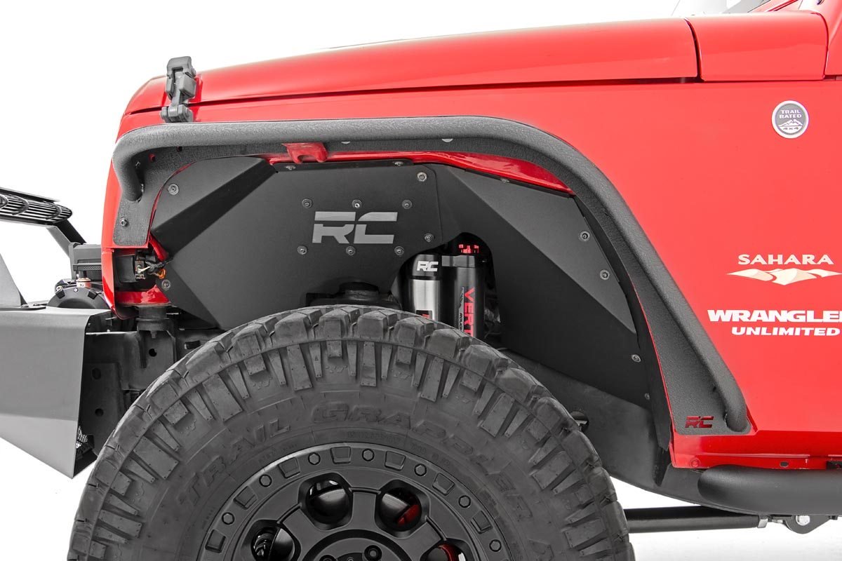 Rough Country | Fender Flares | Jeep Tubular Front Fender Flares 07-18 Wrangler JK Rough Country | 10531