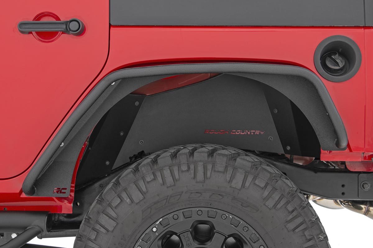 Rough Country | Fender Flares | Jeep Tubular Rear Fender Flares 07-18 Wrangler JK Rough Country | 10532