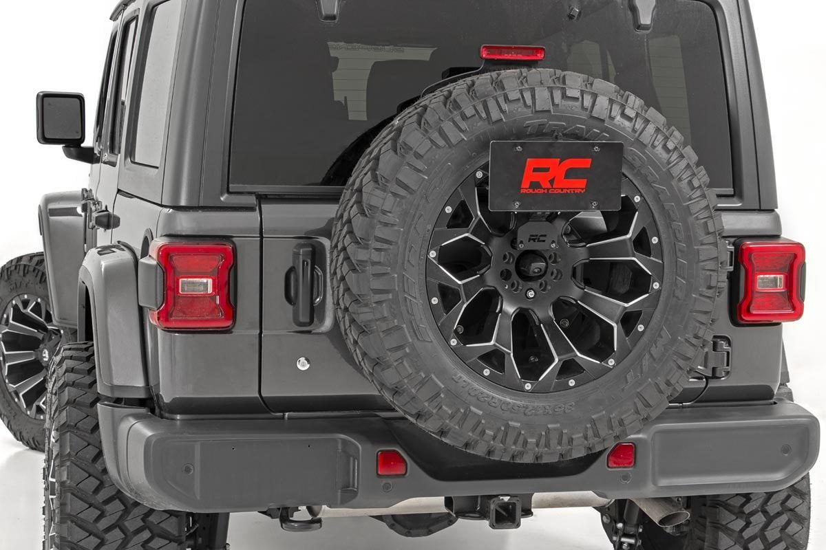 Rough Country | License Plate Bracket | Jeep License Plate Adapter 18-20 Wrangler JL Rough Country | 10534