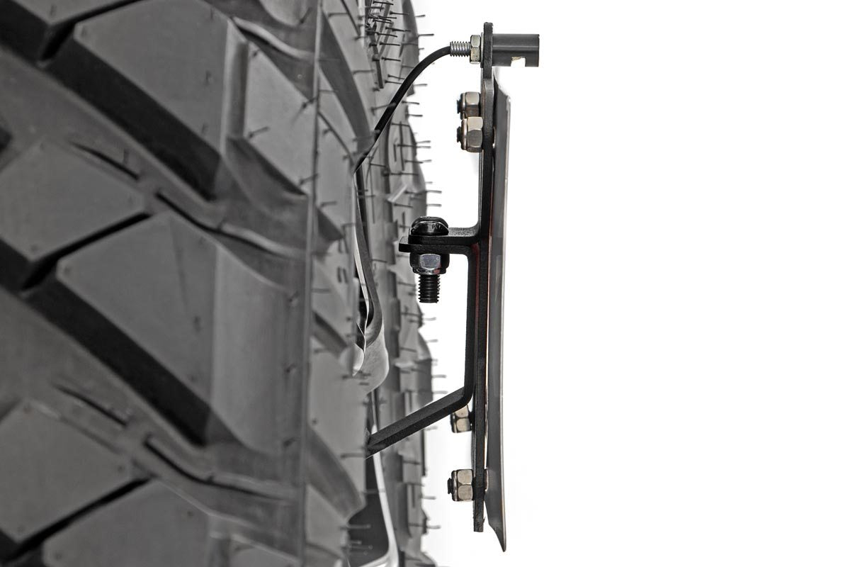 Rough Country | License Plate Bracket | Jeep License Plate Adapter 07-18 Wrangler JK / JK Unlimited Rough Country | 10541