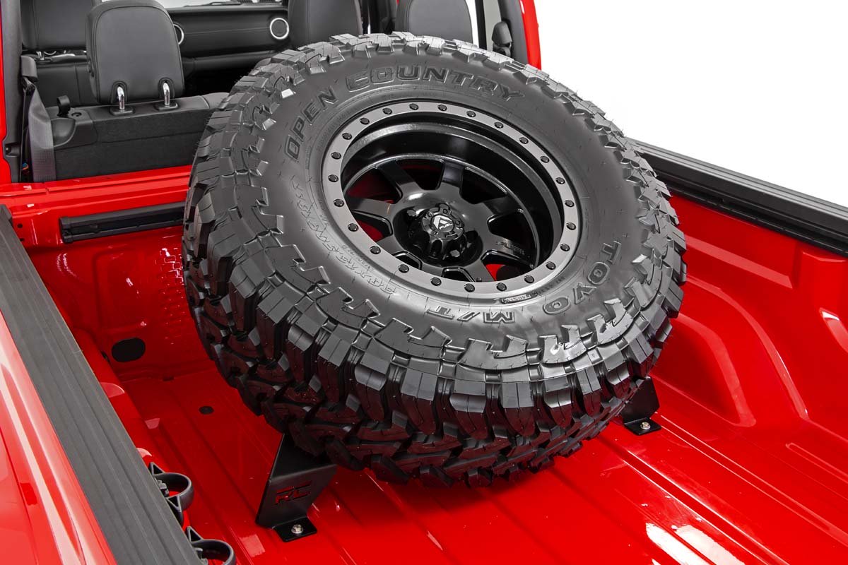 Rough Country | Spare Tire Carrier | Bed Mounted Tire Carrier 20-Up Jeep Gladiator Rough Country | 10544