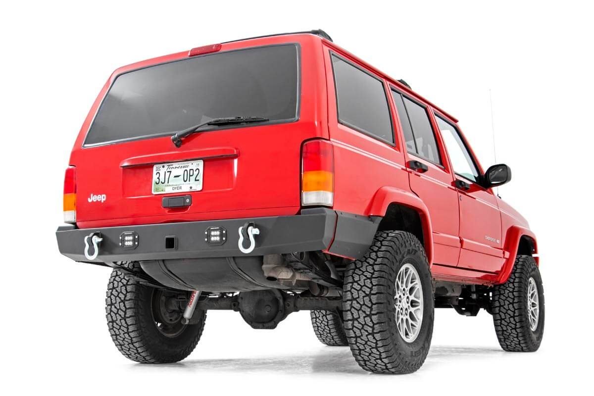 Rough Country | Quarter Panel Armor | Jeep Rear Lower Quarter Panel Armor for Factory Flare 97-01 Cherokee XJ Rough Country | 10571