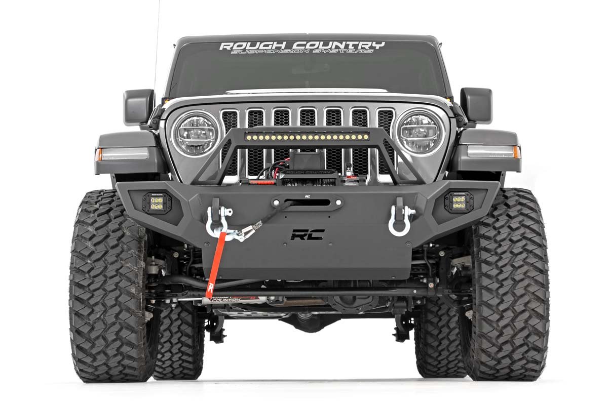 Rough Country | Front Bumpers | Jeep Full Width Front Trail Bumper JK/JL/JT Gladiator Rough Country | 10585