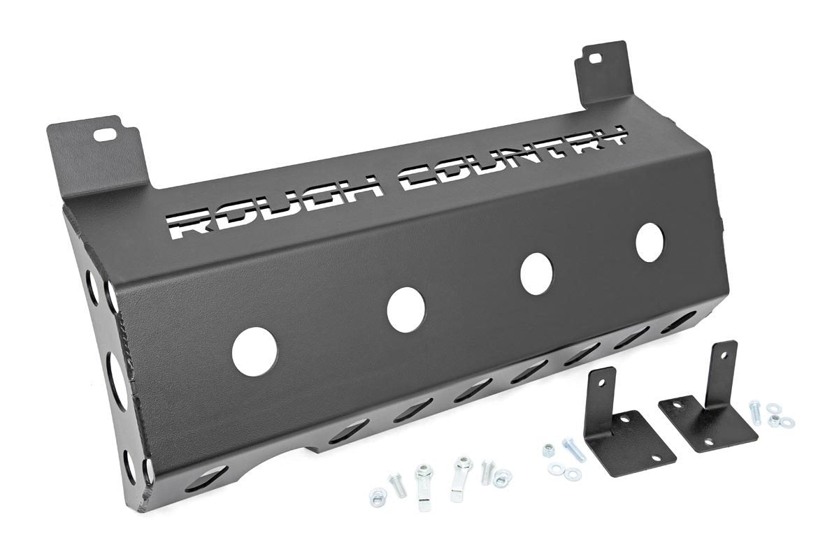 Rough Country | Muffler Skid Plate | Jeep Muffler Skid Plate 18-20 Wrangler JL Rough Country | 10599